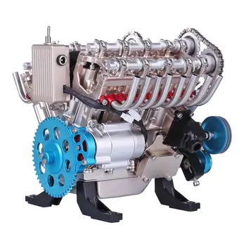 Техническая Модель двигателя 1/3 V8 Металлический Механический двигатель Научный Эксперимент Физика Образовательная игрушка в Подарок